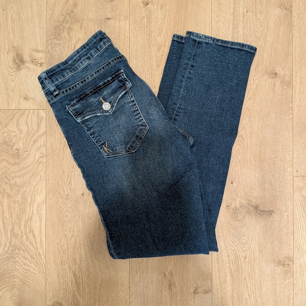 Kut from the Kloth Women's Dark Blue Boyfriend Jeans - Picture 4 of 4
